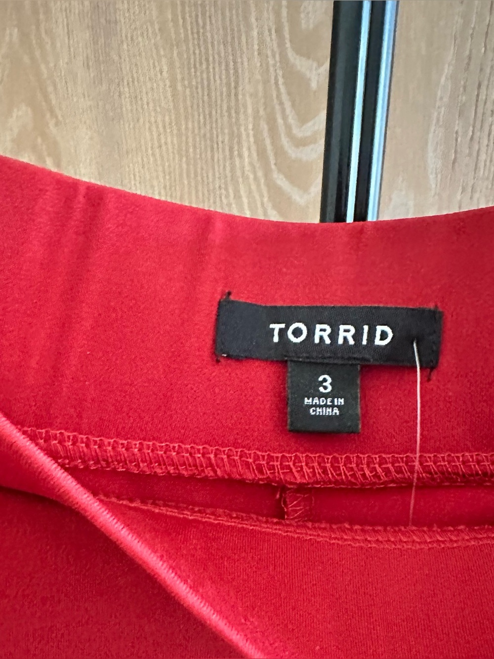 torrid Red High-Low Wrap Skirt with Side Tie - Picture 5 of 6